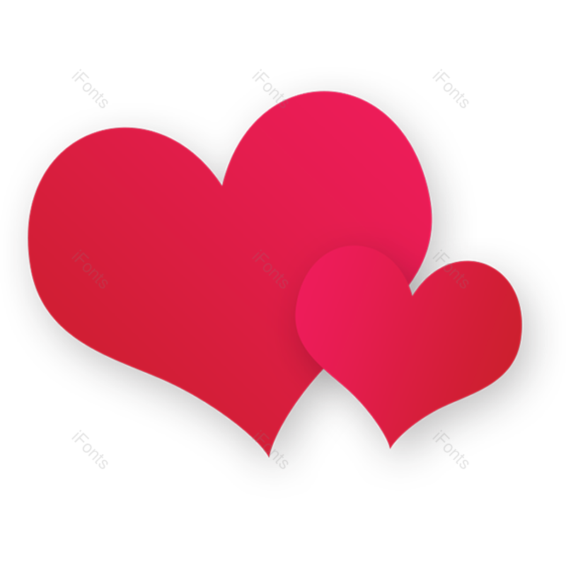 520图片,心形素材元素,七夕PNG,心形免抠素材